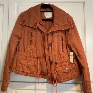 Anthropologie Rose Colored Bomber Jacket- NWT